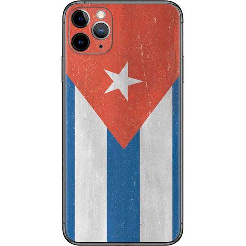 Cuban Flag Distressed iPhone 11 Pro Max Skin